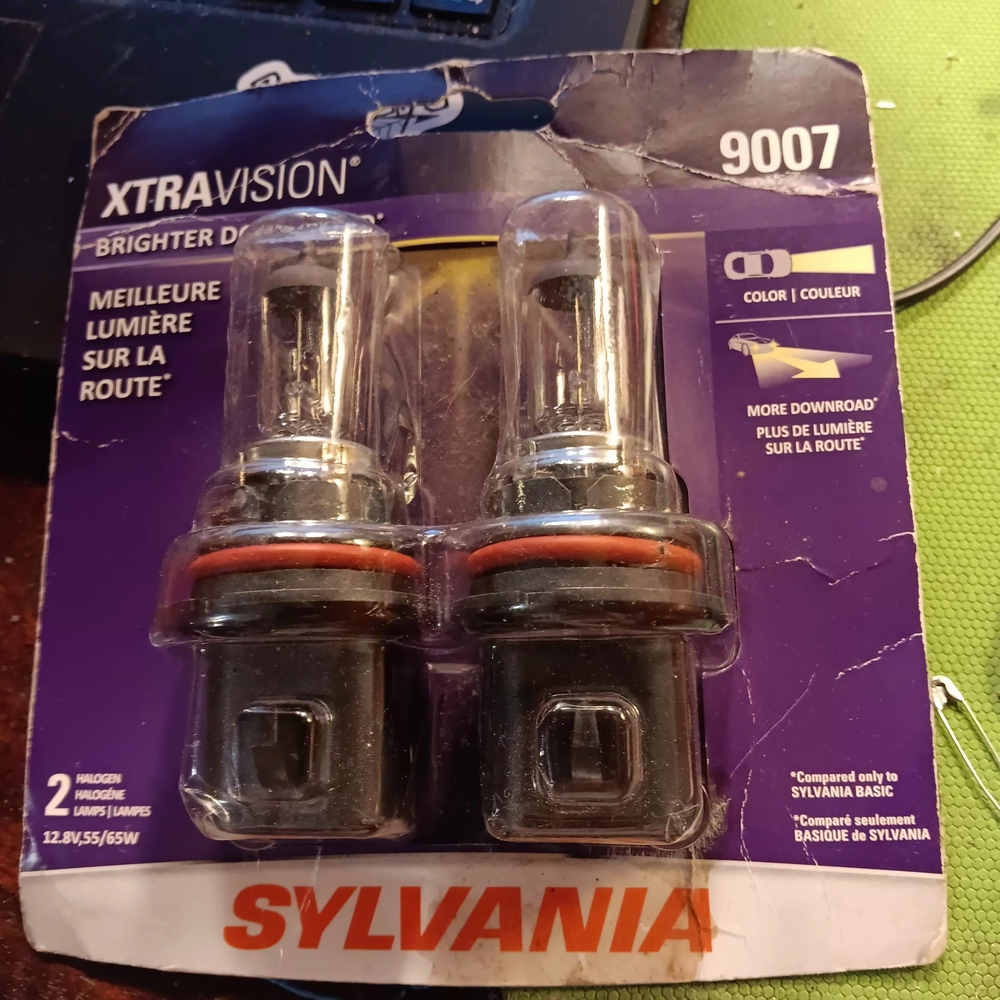 Philips XtraVision Headlight Bulbs - Black and Silver